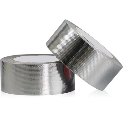 HVAC Aluminium Foil Tape Solvent Acrylic Self Adhesive Pita Aluminium Suhu Tinggi