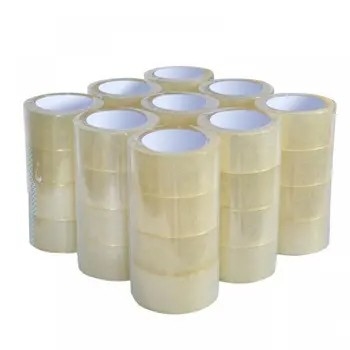 Transparan Karton Sealing BOPP Packing Tape Logo Dicetak Clear BOPP Tape