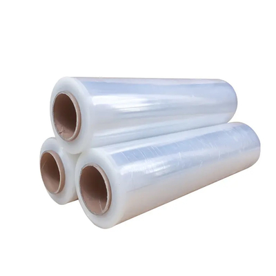 Industri Manual LLDPE Stretch Wrap Film roll Untuk Packing