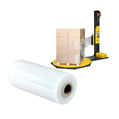 LLDPE Stretch Wrap Film Jumbo Roll Untuk Mesin Pengemas Pallet