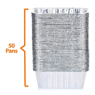 1LB Kustom 8342 Aluminium Foil Wadah Makanan 450ml Wadah Makanan Foil Dengan Tutup