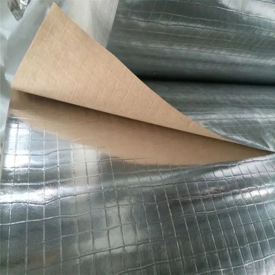 2 Cara FSK Pita Aluminium Tahan Air Karet Resin Perekat HVAC Reinforced Foil Scrim Kraft Tape