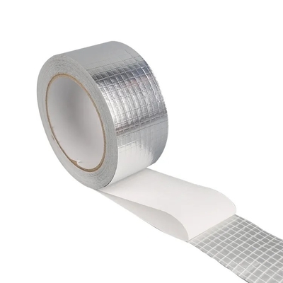 2 Way HVAC Reinforced Scrim Aluminium Foil Tape FS Rubber Resin Adhesive