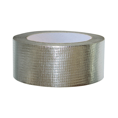 Reinforced Thermal Insulation HVAC Aluminium Foil Tape Laminated Closer PE Mesh Tape