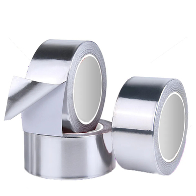 Pita Isolasi Termal HVAC R Sambungan Segel Segel Tahan Air Sliver Aluminium Foil Pita Perekat Saluran