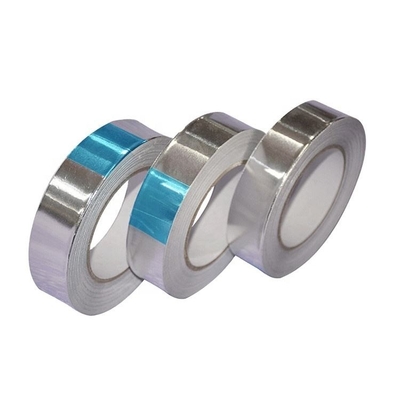 Pita Isolasi Termal HVAC R Sambungan Segel Segel Tahan Air Sliver Aluminium Foil Pita Perekat Saluran