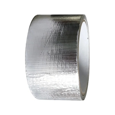 Pita Isolasi Termal HVAC R Sambungan Segel Segel Tahan Air Sliver Aluminium Foil Pita Perekat Saluran