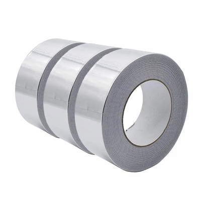 HVAC Aluminium Foil Tape Tanpa Liner Thermal Insulation Sealing Joints