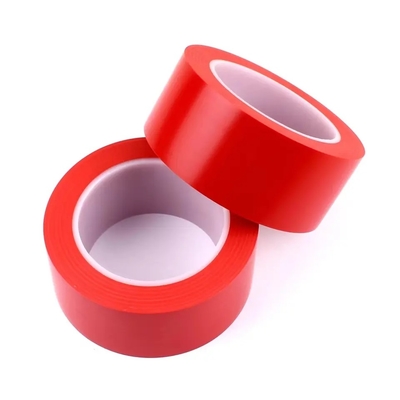 Single Color Safety Warehouse Floor Tape Lantai PVC Peringatan Vinyl Floor Tape PE Core
