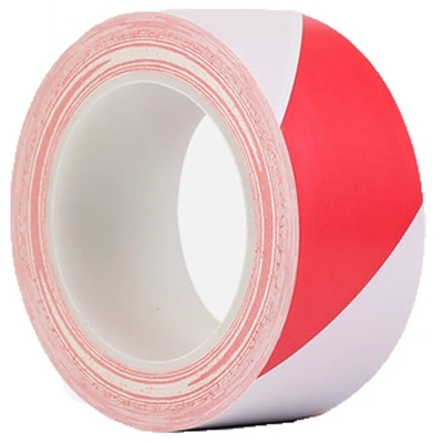 Pita Penanda Lantai Vinyl PVC Warna Ganda Merah Putih Pita Lantai Tugas Berat Keselamatan