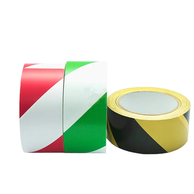 Safety Signage Floor Marking Tape PVC Underground Marking Tape Warna Ganda Hijau Putih