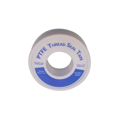 White Teflon PTFE Thread Seal Tape Untuk Pipa Sealing
