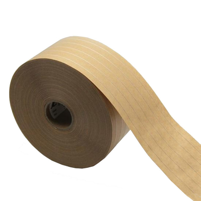 OEM Reinforced Water Activated Kraft Paper Tape Dengan Benang Nilon 5 Benang