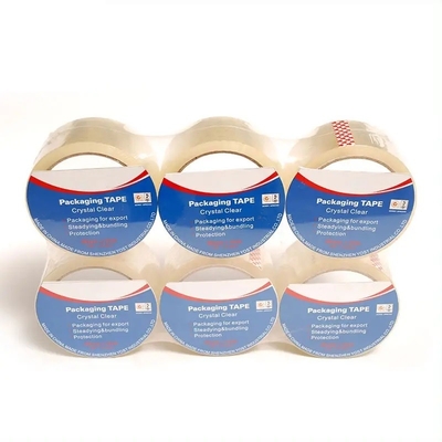 Transparan Karton Sealing BOPP Packing Tape Logo Dicetak Clear BOPP Tape