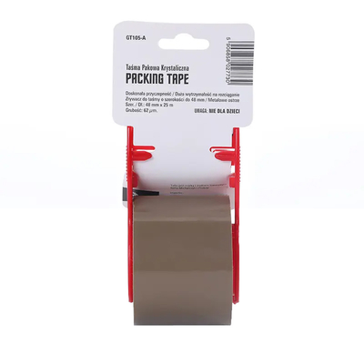 Supermarket BOPP Brown Packing Tape Dengan Tape Cutter Pressure Sensitive Packing Tape