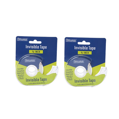 BOPP Crystal Clear Stationery Tape Dengan Dispenser Untuk Kantor Sekolah