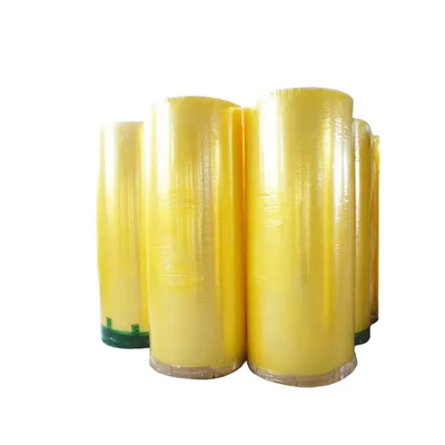 Karton Penyegelan Kuning Pingsan Bopp Jumbo Roll Tape Logo Kustom Dicetak BOPP Tape