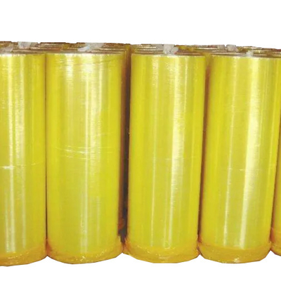 Karton Penyegelan Kuning Pingsan Bopp Jumbo Roll Tape Logo Kustom Dicetak BOPP Tape