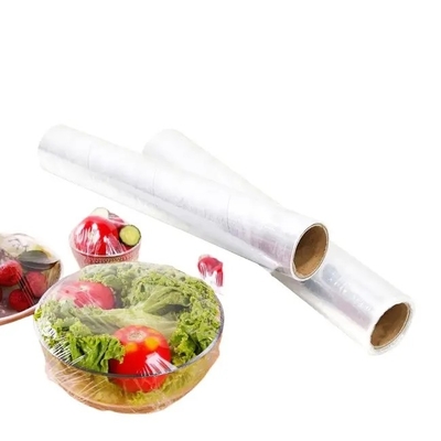 Food Grade PE Clean Wrap Cling Film Wrap Untuk Supermarket Rumah