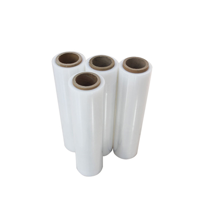 Industri Manual LLDPE Stretch Wrap Film roll Untuk Packing