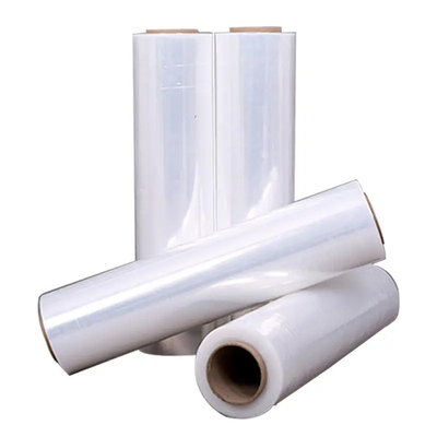Industri Manual LLDPE Stretch Wrap Film roll Untuk Packing