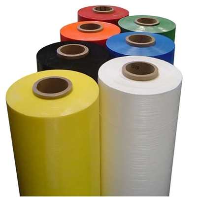 Mesin stretch film plastik pembungkus palet biodegradable berwarna Mesin Jumbo Roll