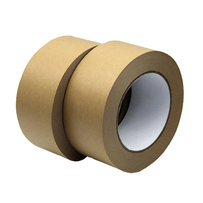 Ramah Lingkungan Reinforced Kraft Tape Printable Self Adhesive Flatback Printed Kraft Tape