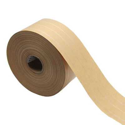Air Diaktifkan Self Adhesive Kraft Paper Tape Reinforced Brown Kraft Eco Paper Tape