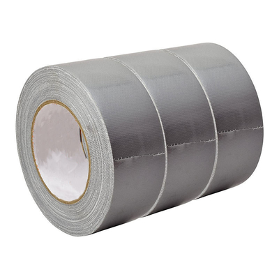 Tugas Berat Kain Karet Sintetis Gaffer Tape Waterproof Silver Duck Cloth Tape Untuk Karpet