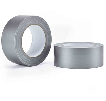 Tugas Berat Kain Karet Sintetis Gaffer Tape Waterproof Silver Duck Cloth Tape Untuk Karpet