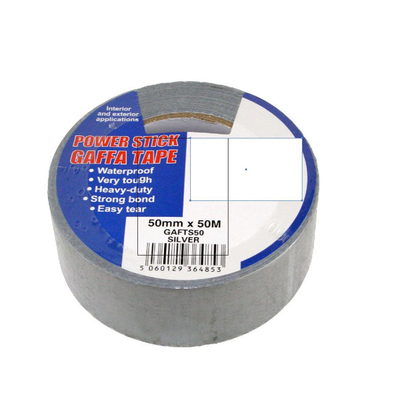 Tugas Berat Kain Karet Sintetis Gaffer Tape Waterproof Silver Duck Cloth Tape Untuk Karpet