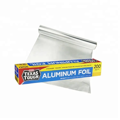 Food Grade 45cm Kitchen Kertas Aluminium Foil Roll Dapat Disesuaikan