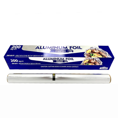 Lembar Gulungan Aluminium Foil Tugas Berat Rumah Tangga Dengan Pemotong