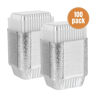 Food Grade Aluminium Foil Food Containers Takeaway Food Packing Aluminium Foil Tray With Lid