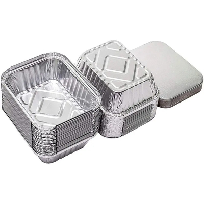 Food Grade Aluminium Foil Food Containers Takeaway Food Packing Aluminium Foil Tray With Lid