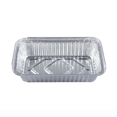 550ml Aluminium Foil Food Containers Takeout Food Packing Aluminium Disposable Box With Lid