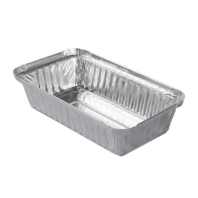550ml Aluminium Foil Food Containers Takeout Food Packing Aluminium Disposable Box With Lid