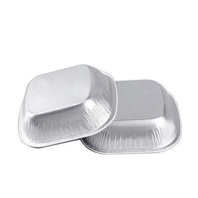 250ml Aluminium Foil Food Containers Disposable Inflight Coated Airline Food Catering Containers With Lids