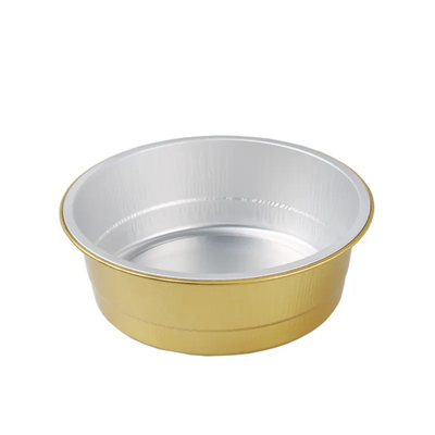 450ml Colorful Aluminium Foil Food Containers Smoothwall Disposable Pudding Baking Cups With Lid