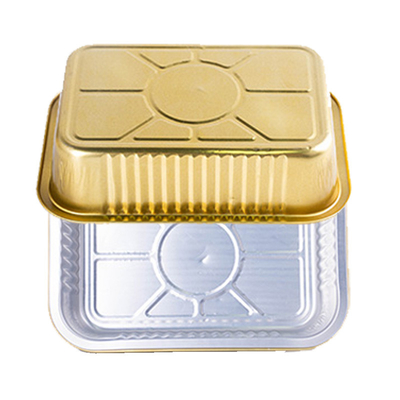 750ml Disposable Colorful Aluminium Foil Baking Cake Tray Pan Container